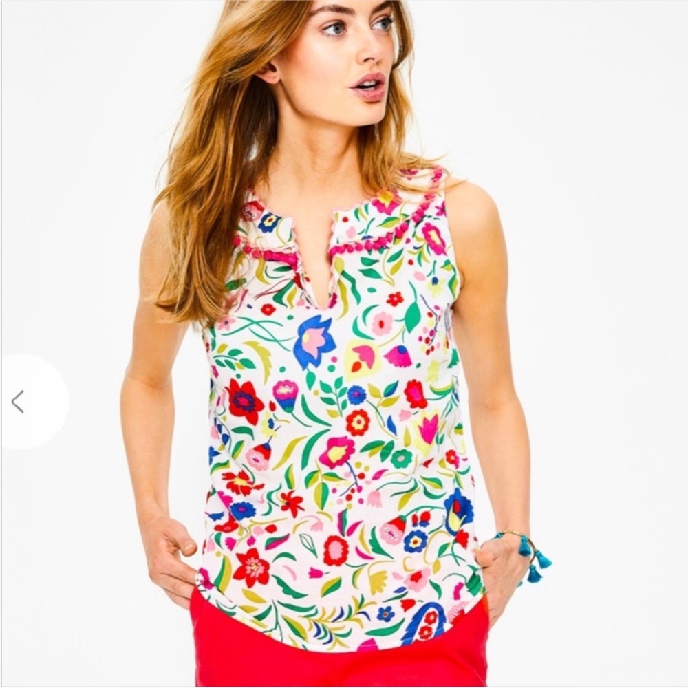 Boden floral blouse. Size us4 uk8